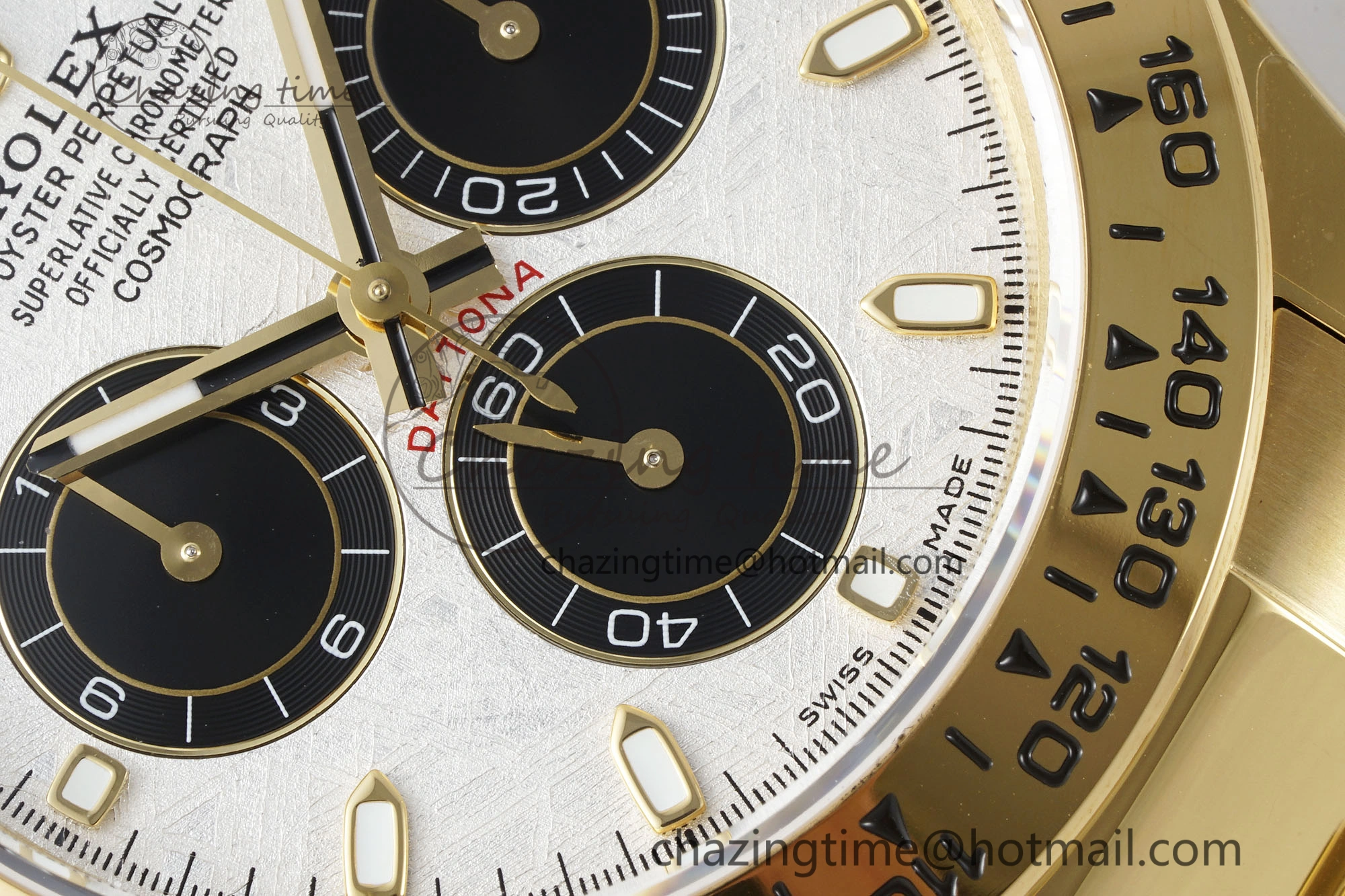 Daytona 116508 QF 1:1 Best Edition Meteorite Dial on YG Bracelet SA4130 V2