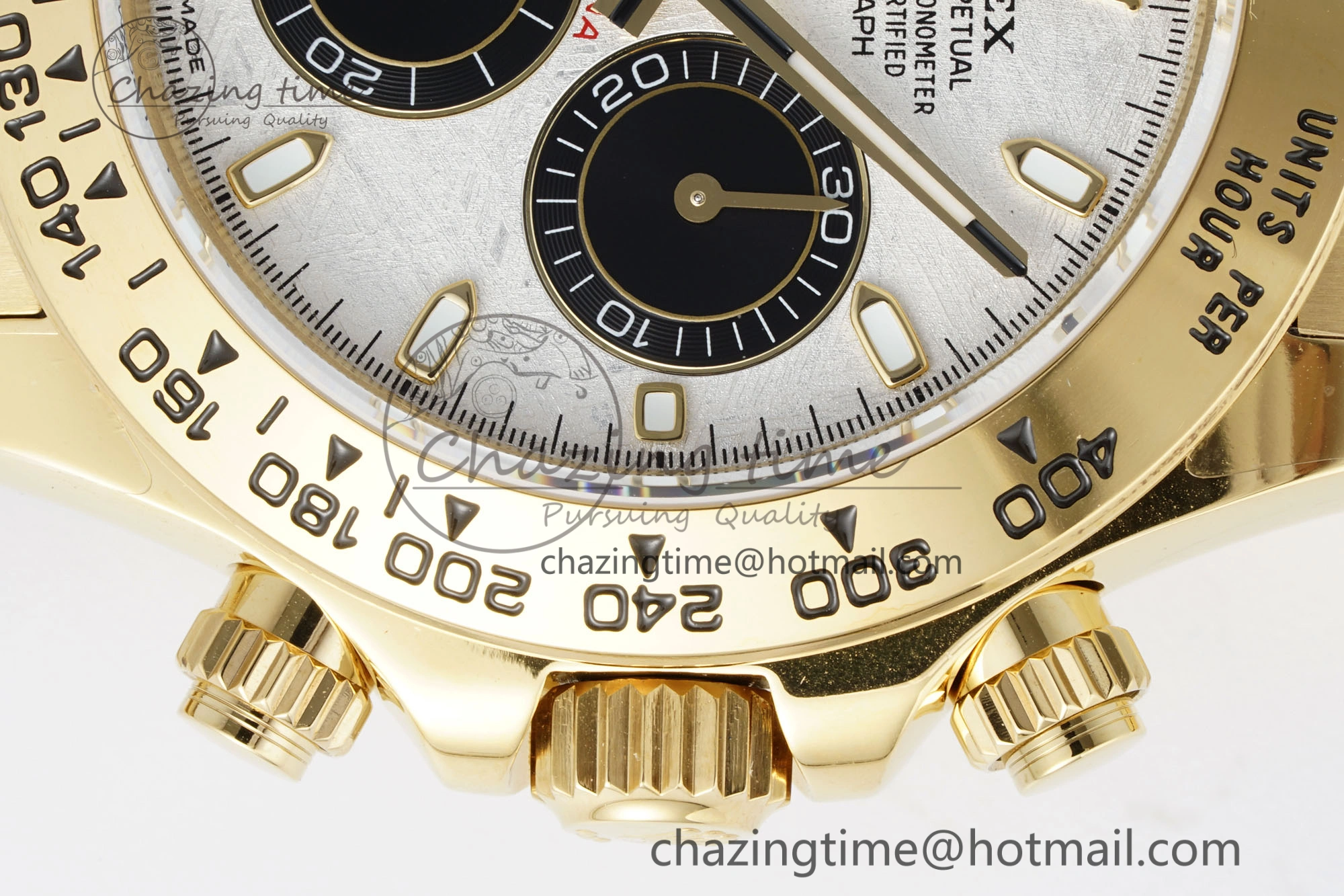 Daytona 116508 QF 1:1 Best Edition Meteorite Dial on YG Bracelet SA4130 V2