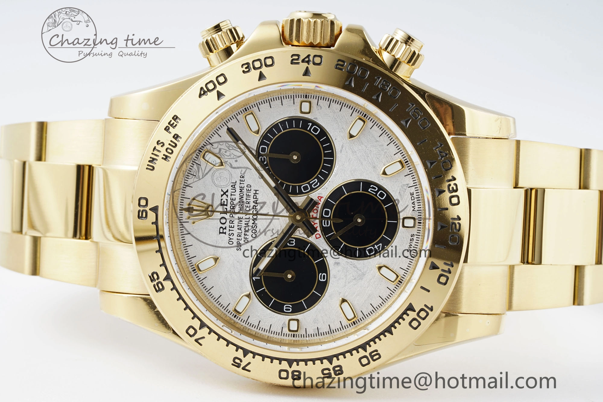 Daytona 116508 QF 1:1 Best Edition Meteorite Dial on YG Bracelet SA4130 V2