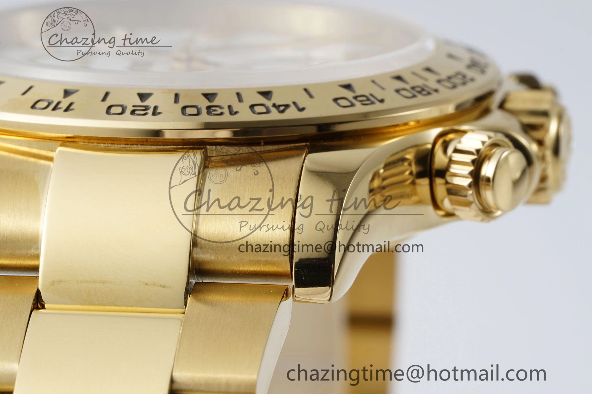 Daytona 116508 QF 1:1 Best Edition White Dial on YG Bracelet SA4130 V2