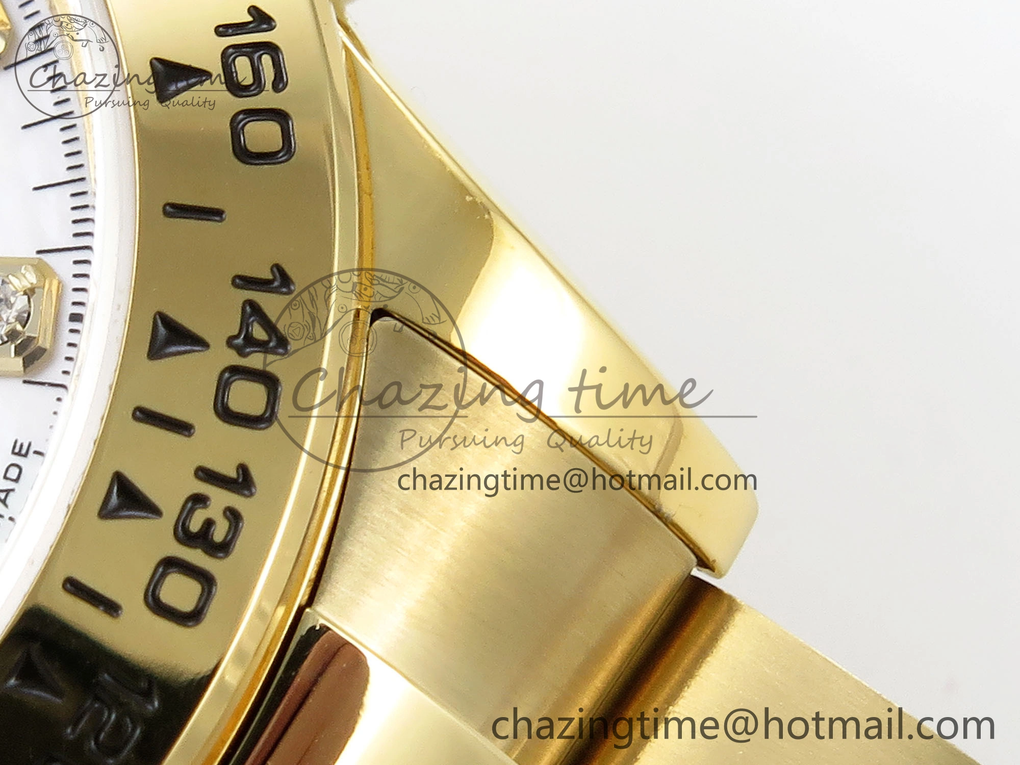 Daytona 116508 QF 1:1 Best Edition White Diamonds Dial on YG Bracelet SH4130 V3 (Gain Weight)