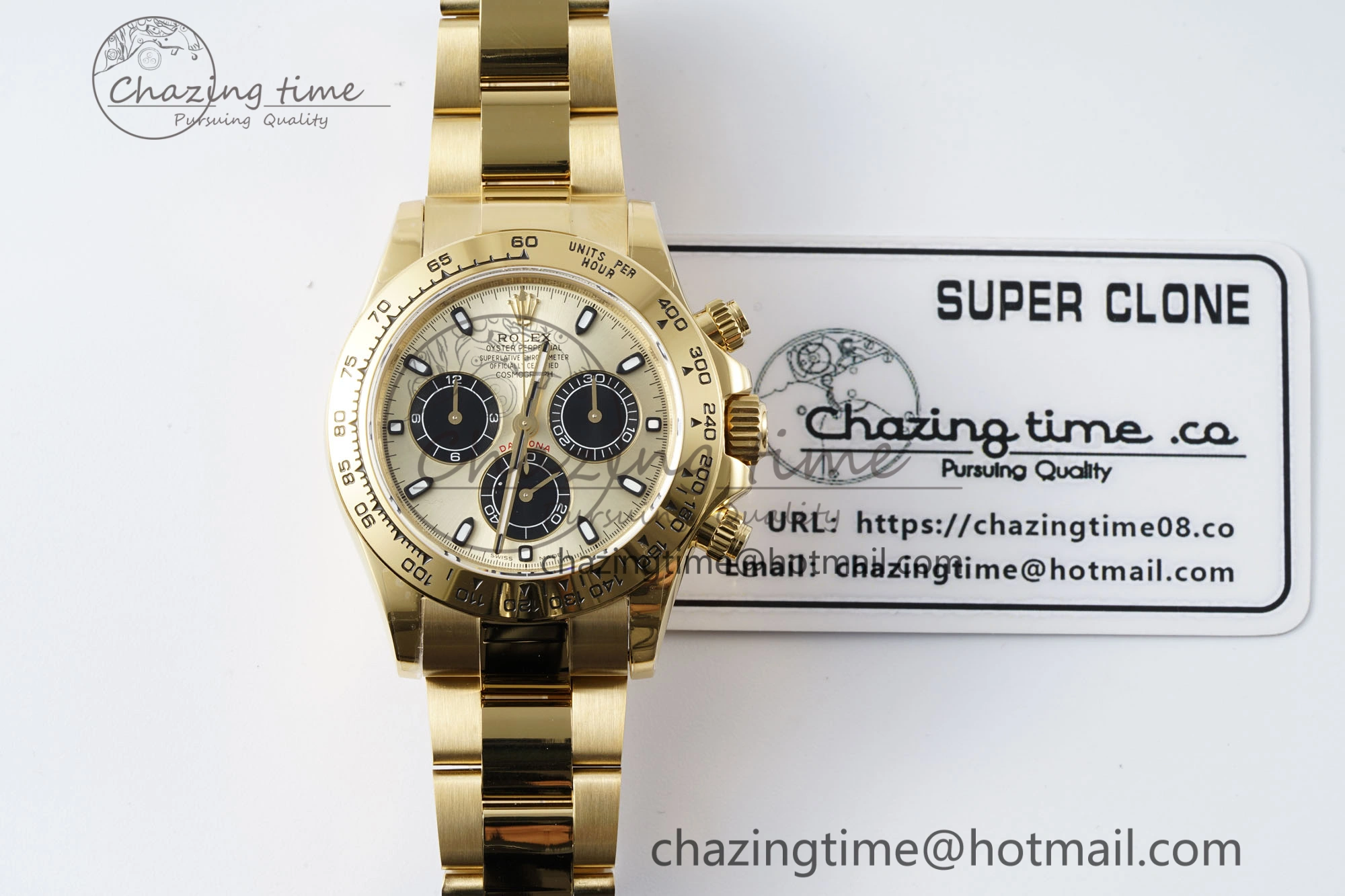 Daytona 116508 QF 1:1 Best Edition YG Dial on YG Bracelet SA4130 V2