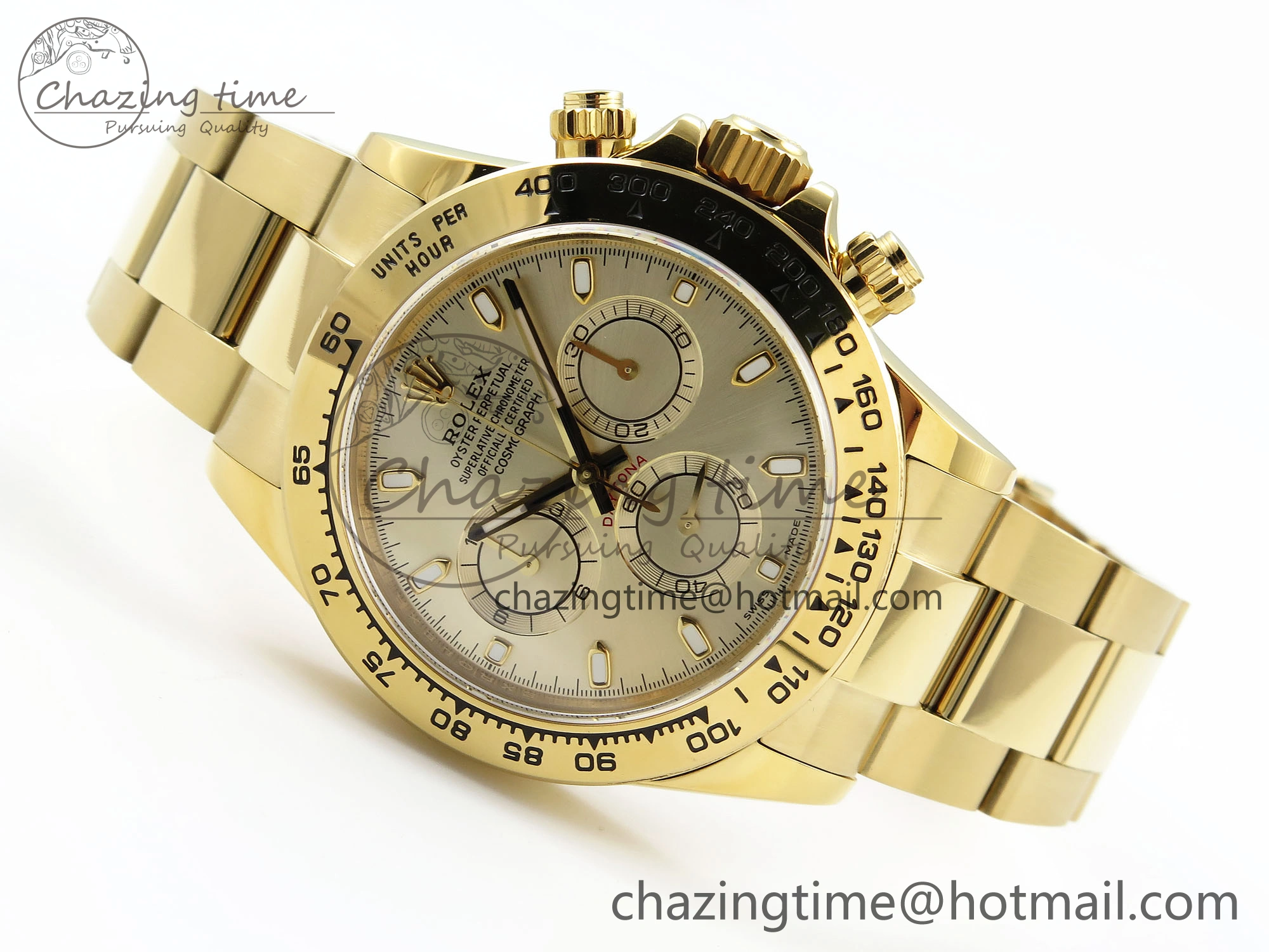 Daytona 116508 QF 1:1 Best Edition YG Dial on YG Bracelet SH4130 V3 (Gain Weight)