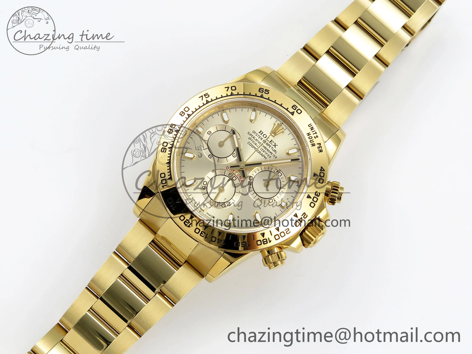 Daytona 116508 QF 1:1 Best Edition YG Dial on YG Bracelet SH4130 V3 (Gain Weight)