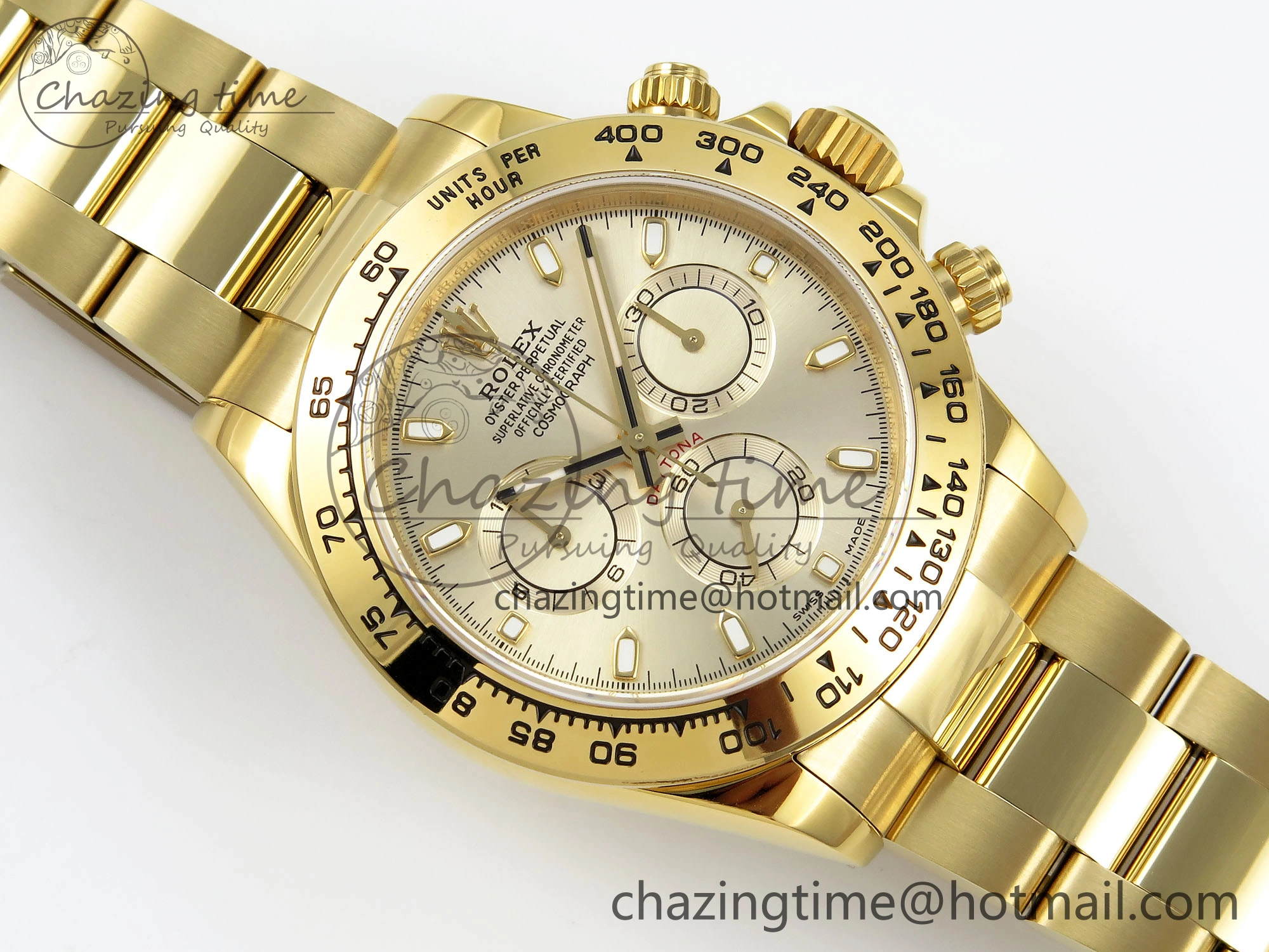 Daytona 116508 QF 1:1 Best Edition YG Dial on YG Bracelet SH4130 V3 (Gain Weight)