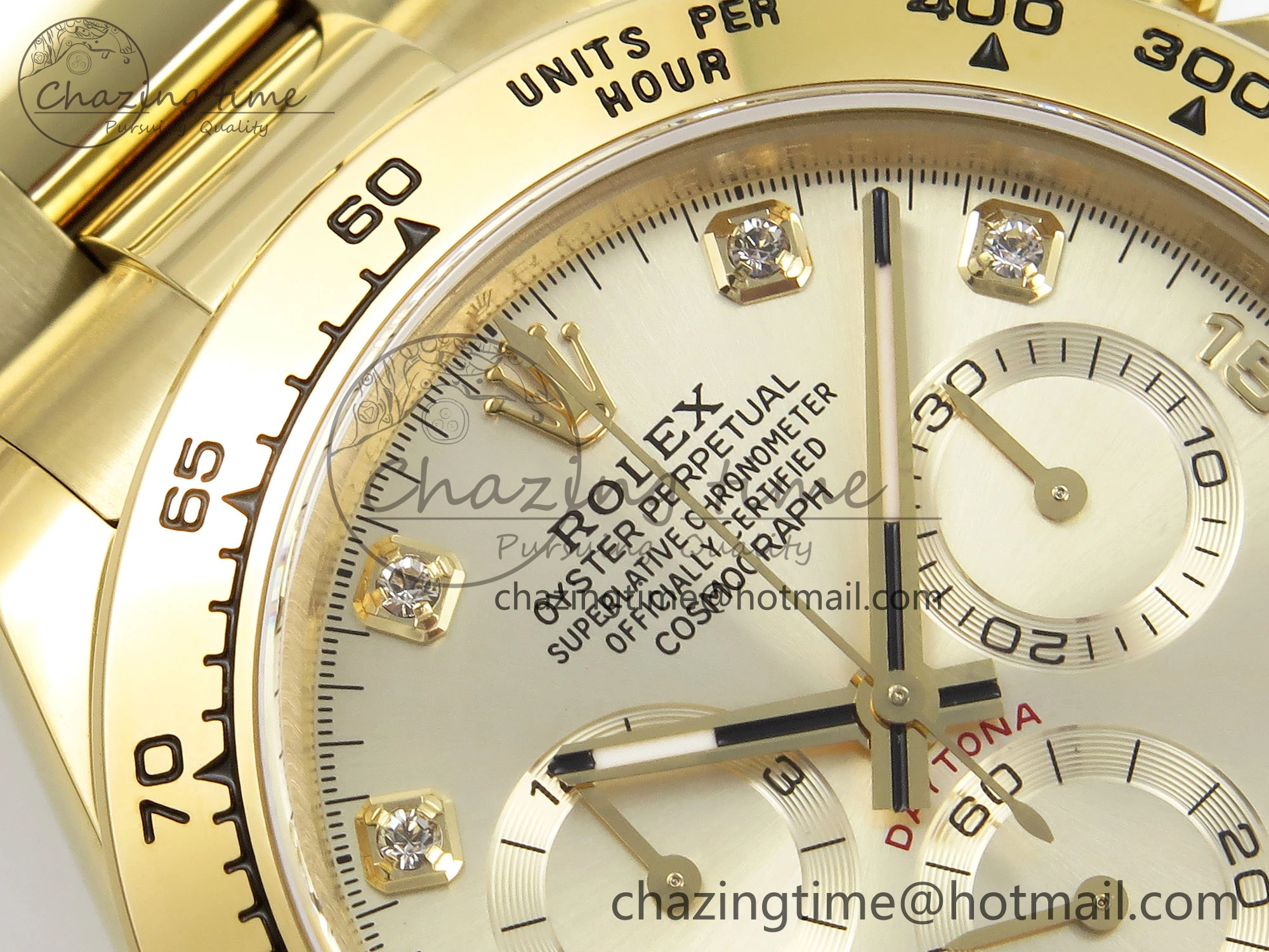 Daytona 116508 QF 1:1 Best Edition YG Diamonds Dial on YG Bracelet SH4130 V3 (Gain Weight)
