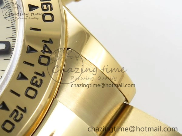 Daytona 116508 QF 1:1 Best Edition YG Black Dial on YG Bracelet SH4130 V3 (Gain Weight)