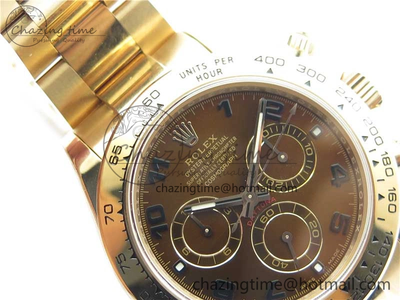 Daytona 116508 RG Noob 1:1 Best Edition 904L SS Case and Bracelet RG Dial Numbers SA4130