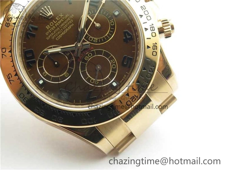 Daytona 116508 RG Noob 1:1 Best Edition 904L SS Case and Bracelet RG Dial Numbers SA4130