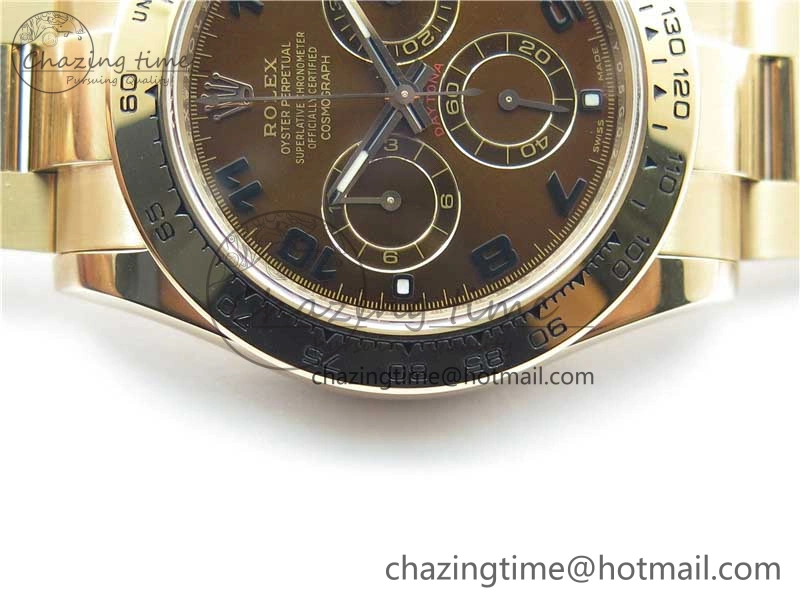 Daytona 116508 RG Noob 1:1 Best Edition 904L SS Case and Bracelet RG Dial Numbers SA4130