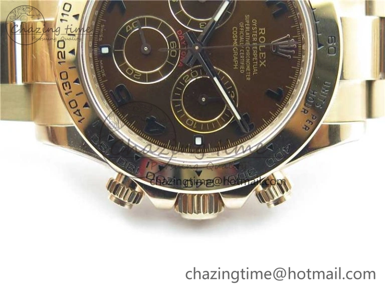 Daytona 116508 RG Noob 1:1 Best Edition 904L SS Case and Bracelet RG Dial Numbers SA4130