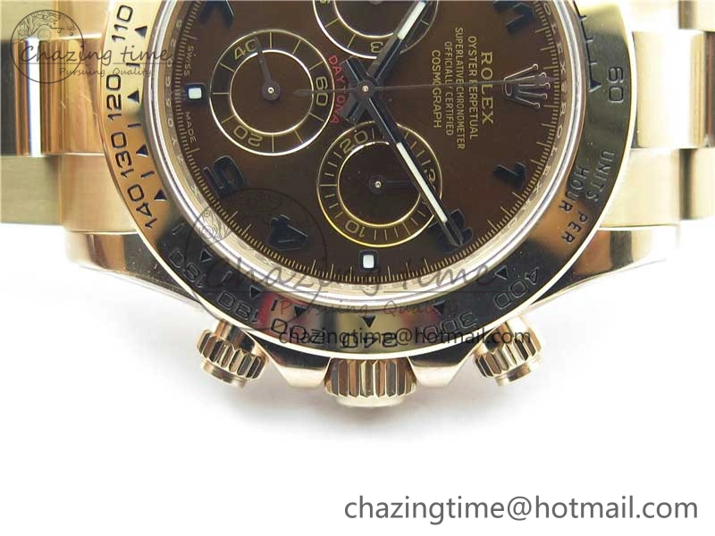 Daytona 116508 RG Noob 1:1 Best Edition 904L SS Case and Bracelet RG Dial Numbers SA4130