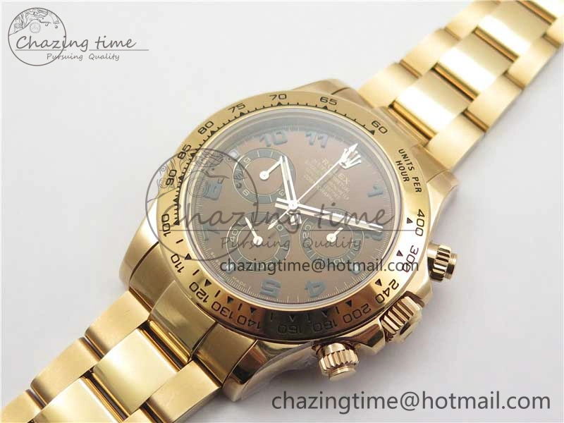 Daytona 116508 RG Noob 1:1 Best Edition 904L SS Case and Bracelet RG Dial Numbers SA4130