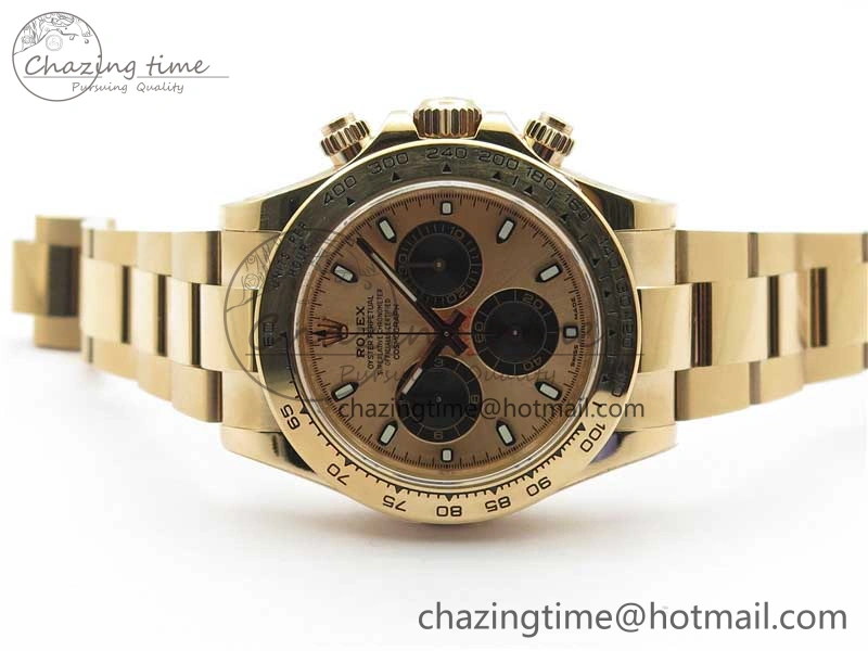 Daytona 116508 RG Noob 1:1 Best Edition 904L SS Case and Bracelet RG Dial SA4130