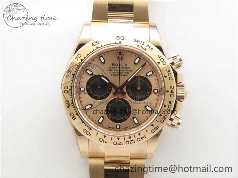 Daytona 116508 RG Noob 1:1 Best Edition 904L SS Case and Bracelet RG Dial SA4130