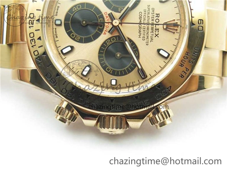 Daytona 116508 RG Noob 1:1 Best Edition 904L SS Case and Bracelet RG Dial SA4130