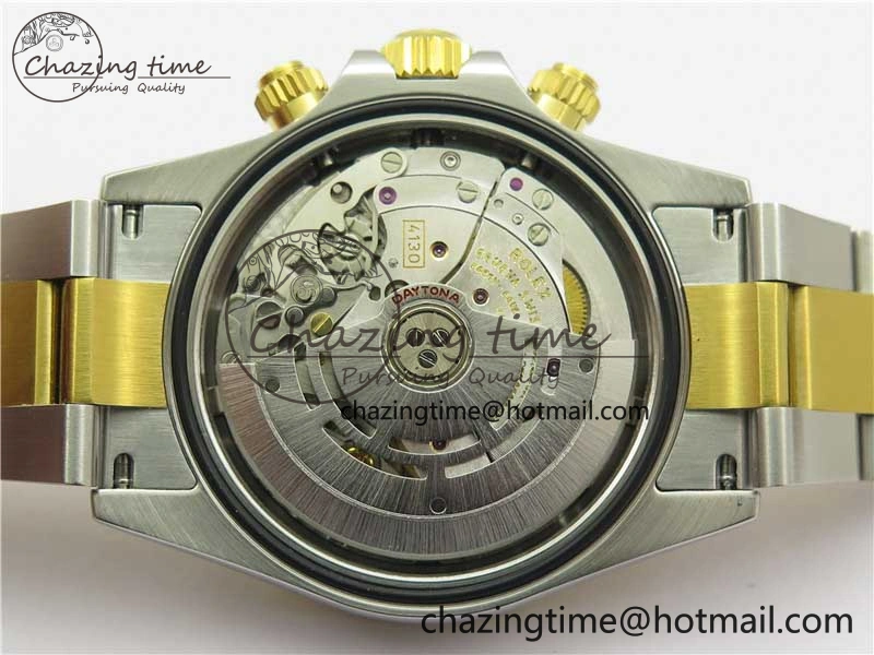 Daytona 116508 SS YG Noob 1:1 Best Edition 904L SS YG Case and Bracelet YG Crystal Dial SA4130