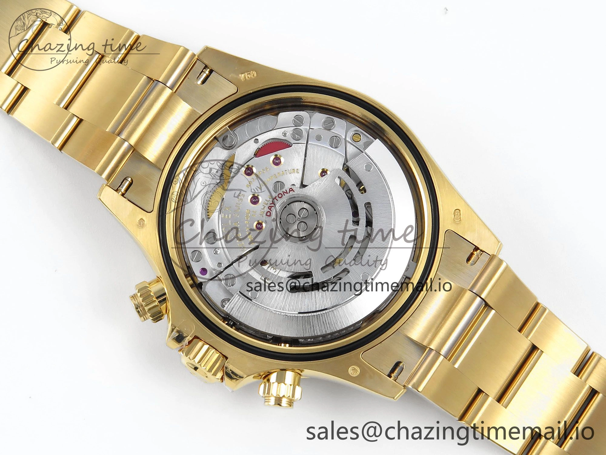 Daytona 116508 VSF 1:1 Best Edition Green Dial Steel 904L on YG Bracelet DD4130
