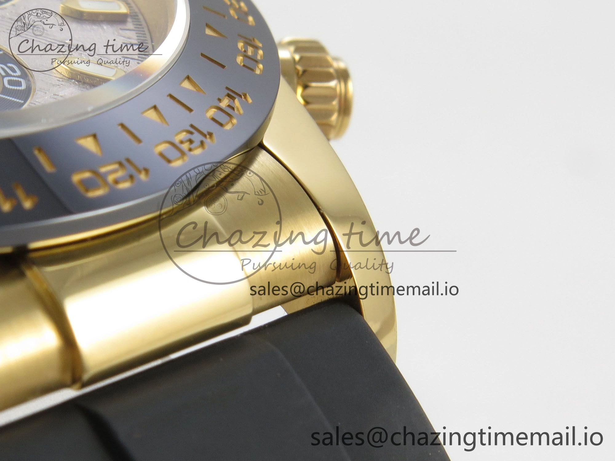 Daytona 116508 YG 3CF 1:1 Best Edition Black Bezel Meteorite Dial on Oysterflex Strap SH4130 V2(Mod Version)