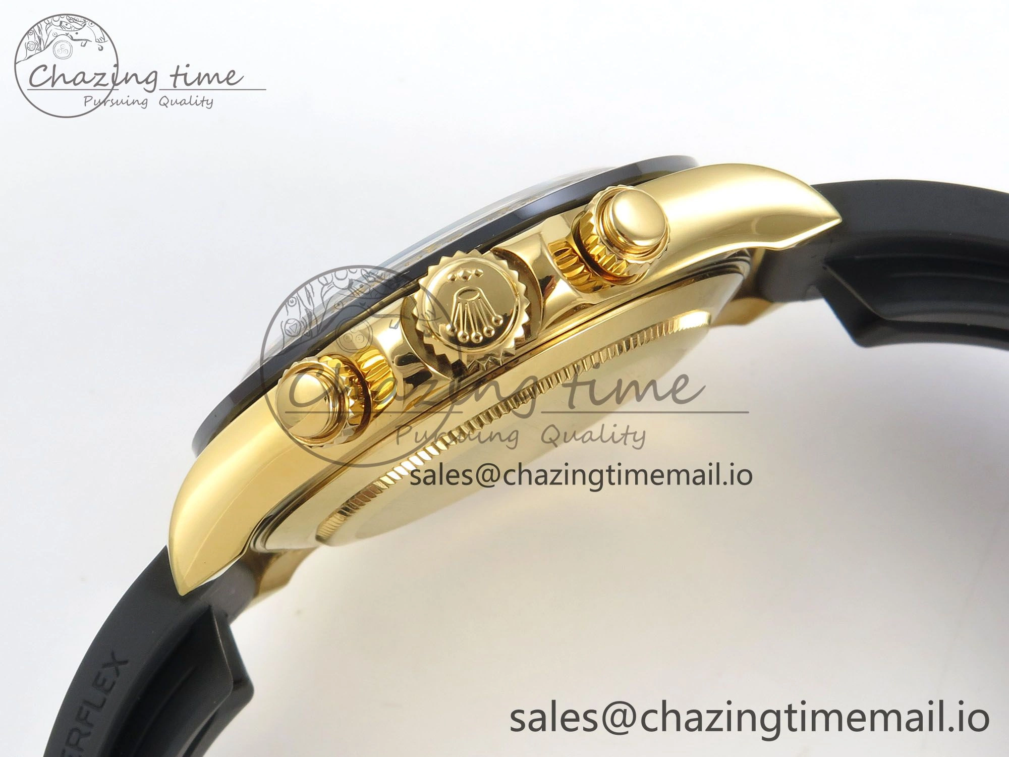 Daytona 116508 YG 3CF 1:1 Best Edition Black Bezel Meteorite Dial on Oysterflex Strap SH4130 V2(Mod Version)