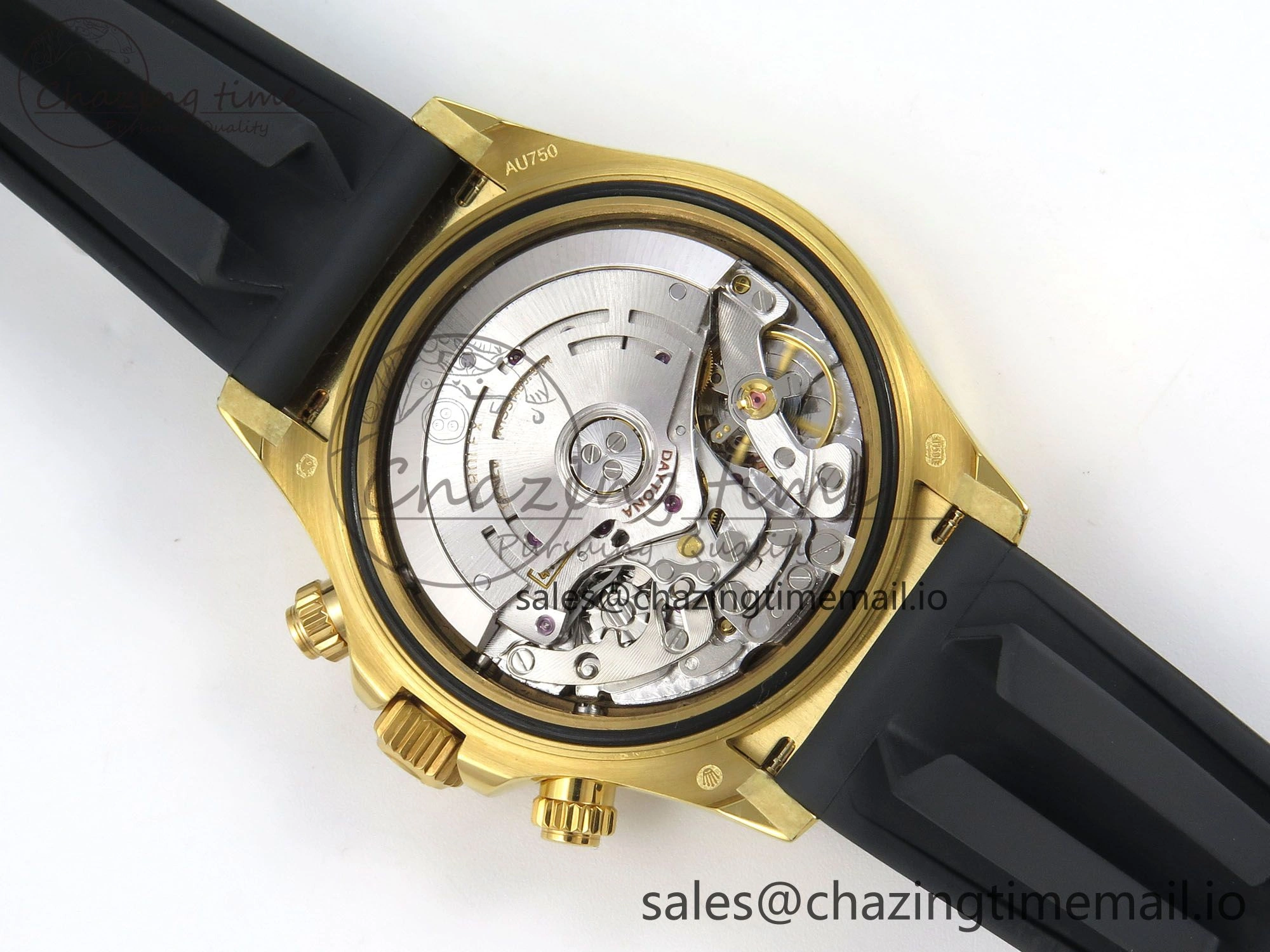 Daytona 116508 YG 3CF 1:1 Best Edition Black Bezel YG Black Dial on Oysterflex Strap SH4130 V2(Mod Version)
