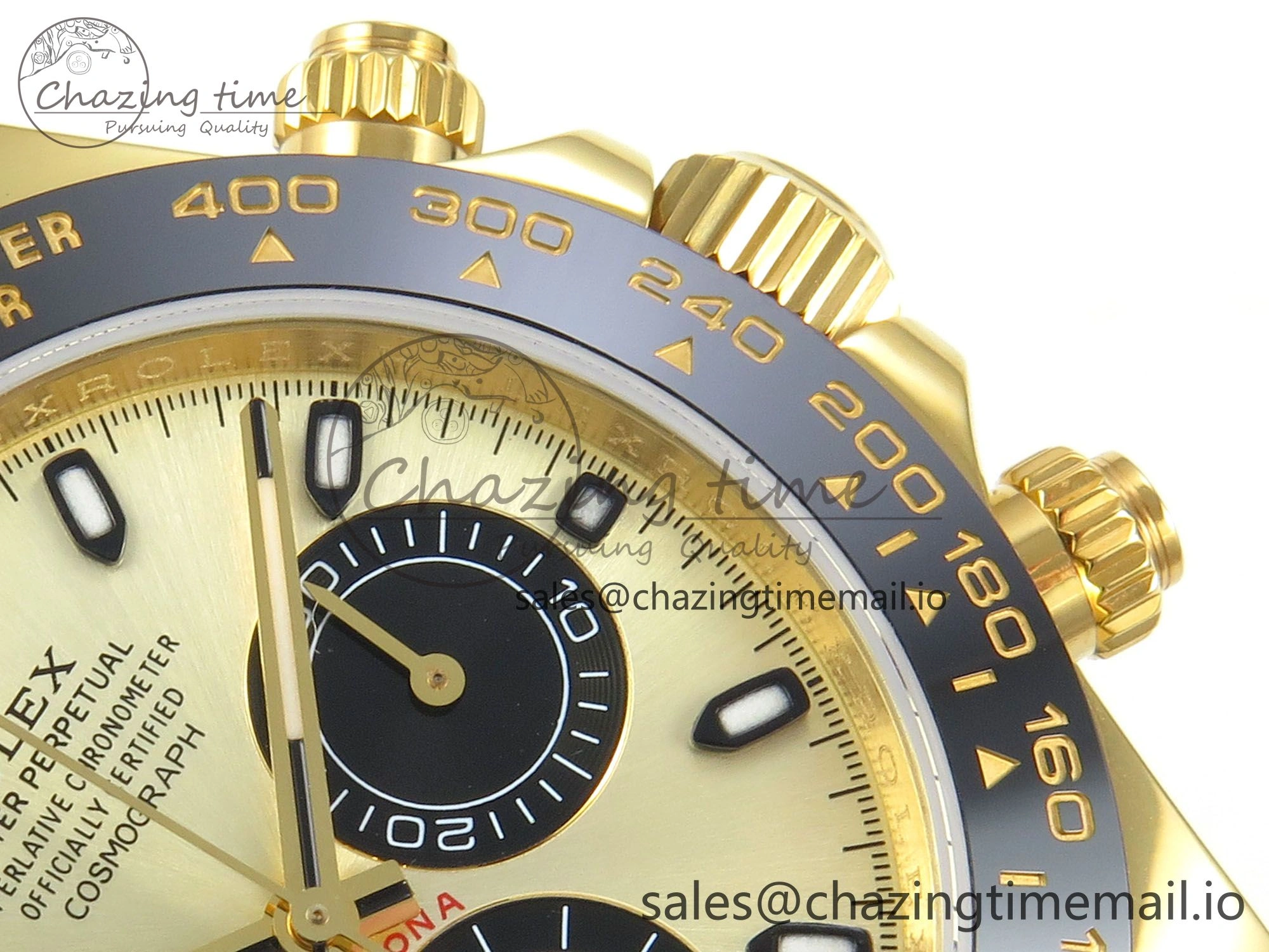 Daytona 116508 YG 3CF 1:1 Best Edition Black Bezel YG Black Dial on Oysterflex Strap SH4130 V2(Mod Version)