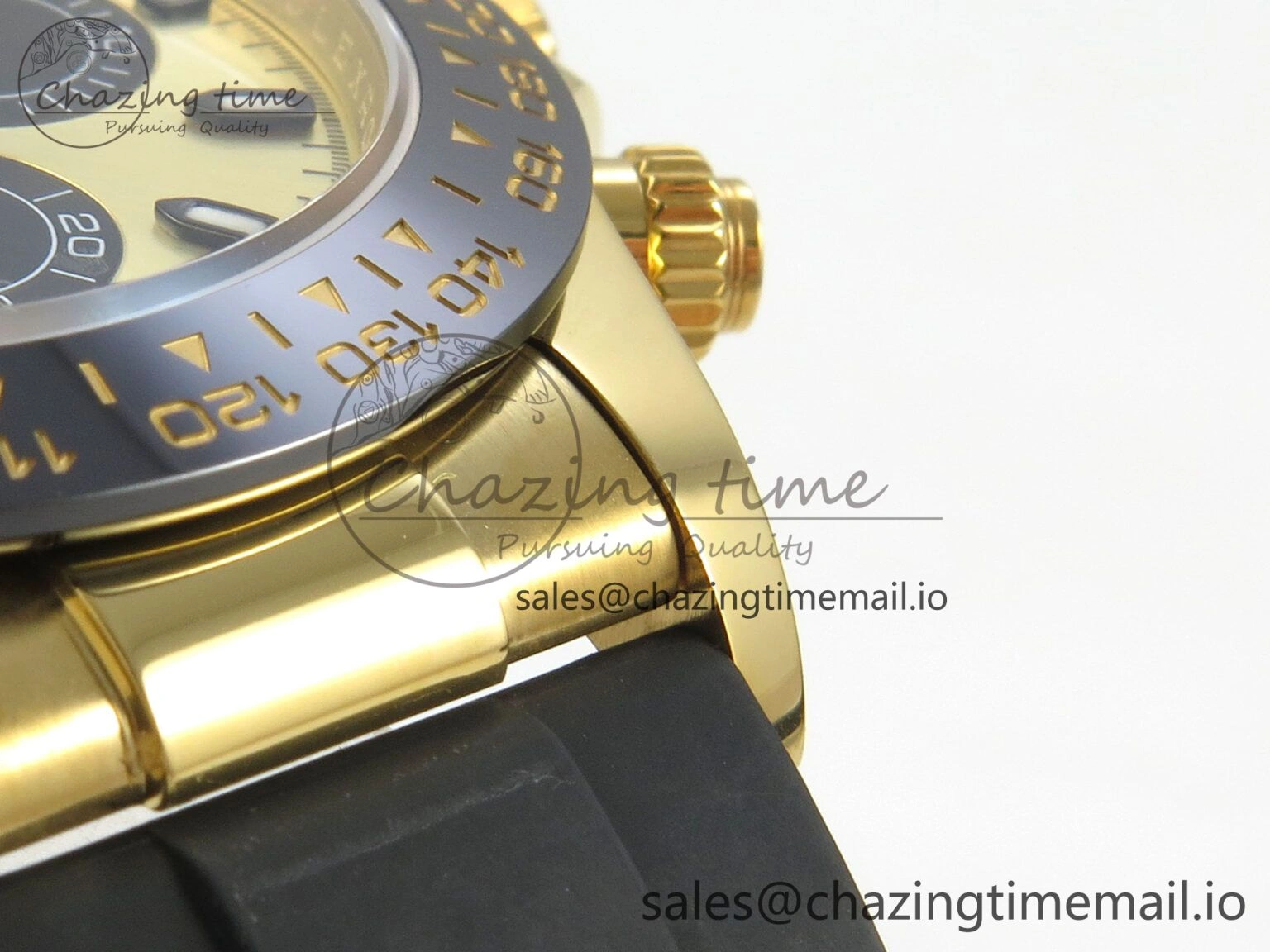 Daytona 116508 YG 3CF 1:1 Best Edition Black Bezel YG Black Dial on Oysterflex Strap SH4130 V2(Mod Version)