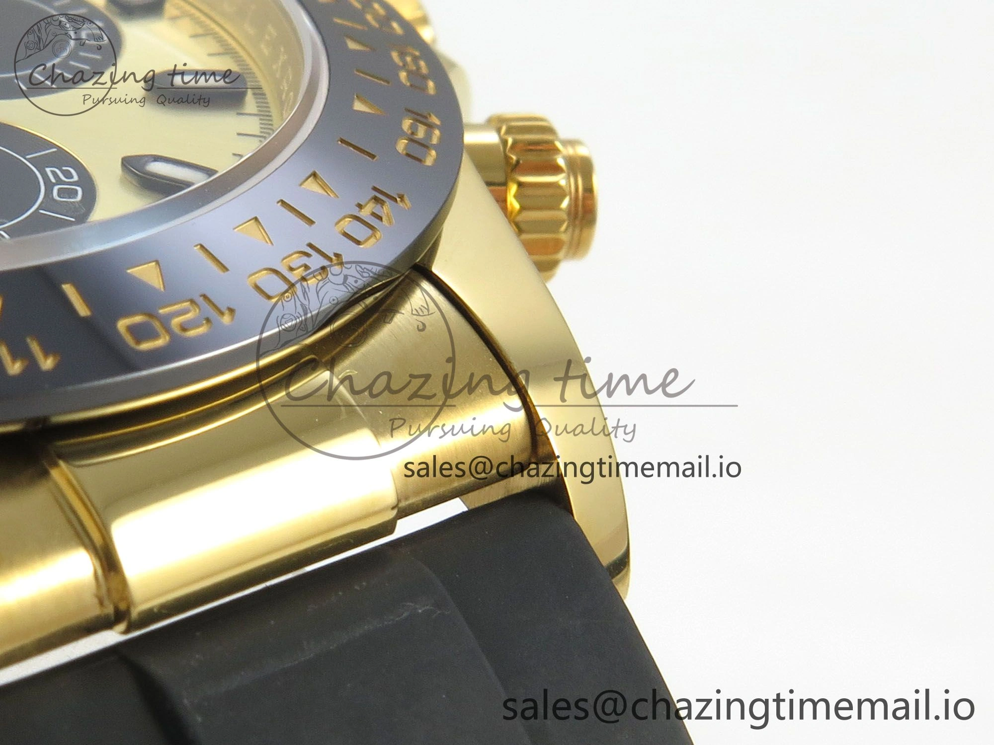 Daytona 116508 YG 3CF 1:1 Best Edition Black Bezel YG Black Dial on Oysterflex Strap SH4130 V2(Mod Version)