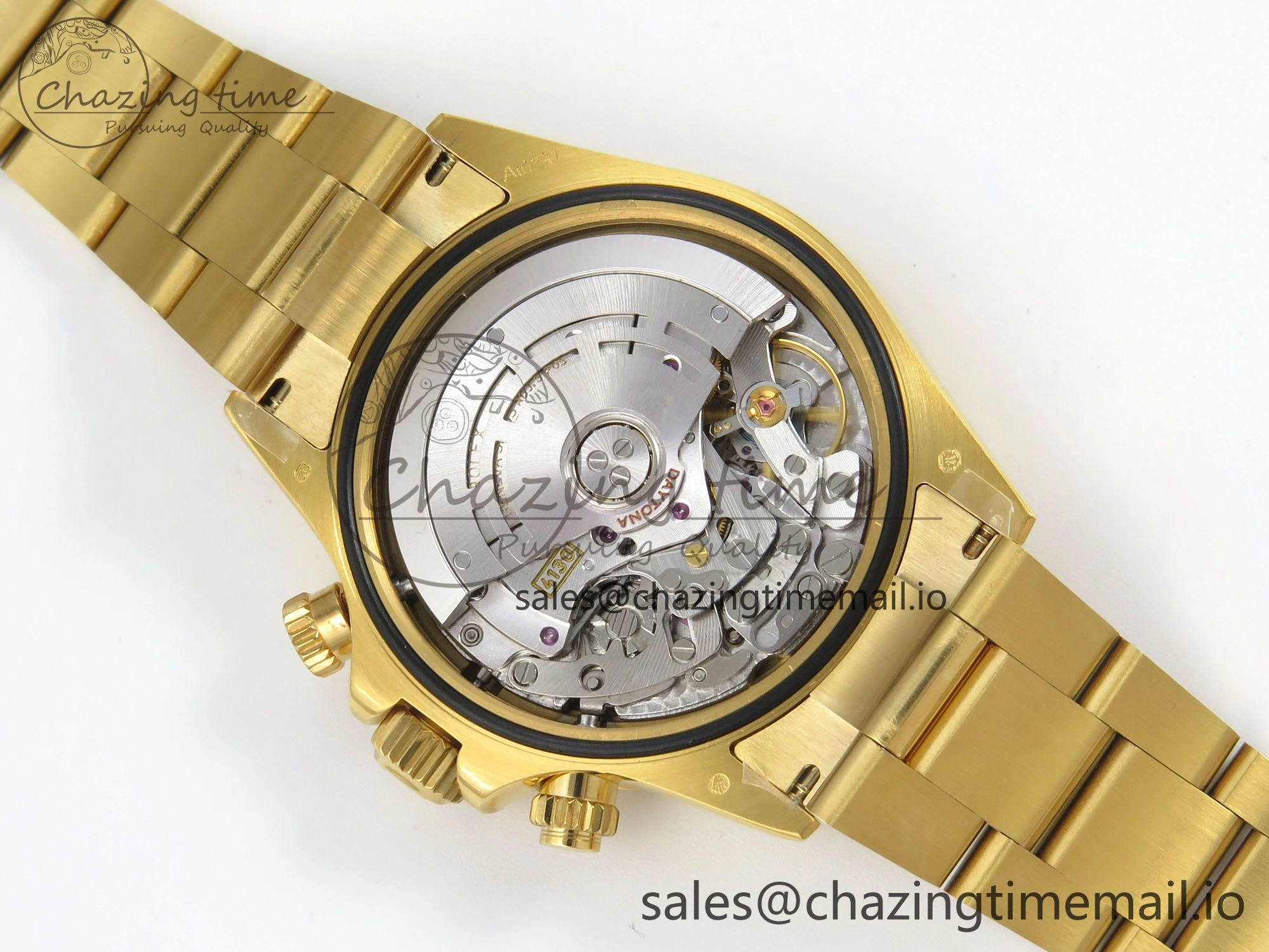 Daytona 116508 YG 3CF 1:1 Best Edition YG Bezel Green Dial on YG Bracelet SH4130 V2(Mod Version)
