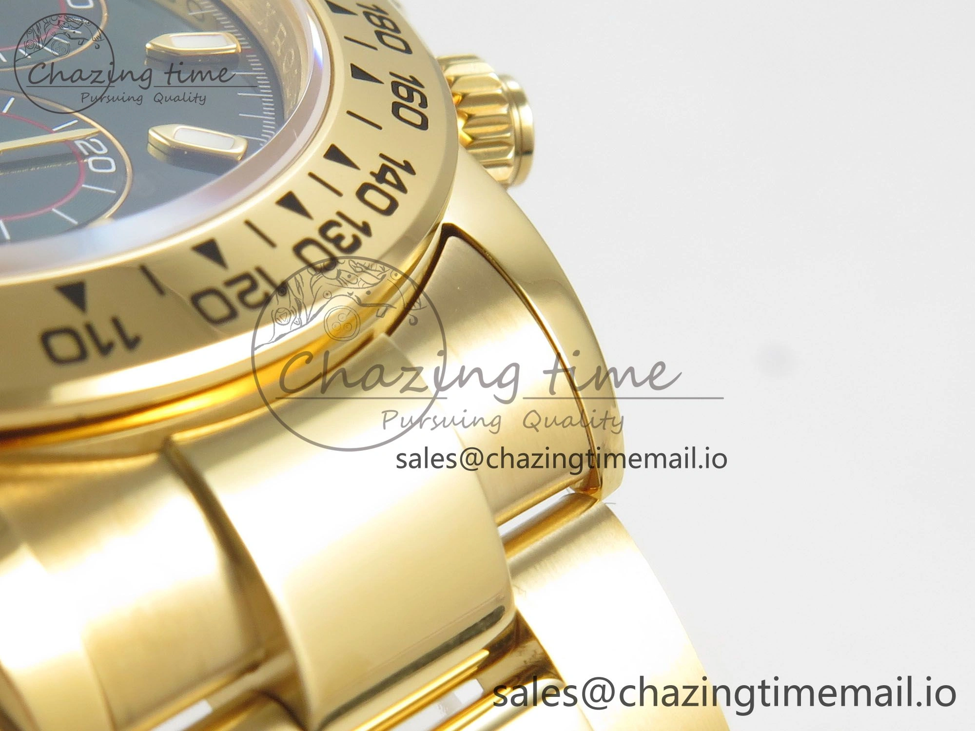 Daytona 116508 YG 3CF 1:1 Best Edition YG Bezel Green Dial on YG Bracelet SH4130 V2(Mod Version)