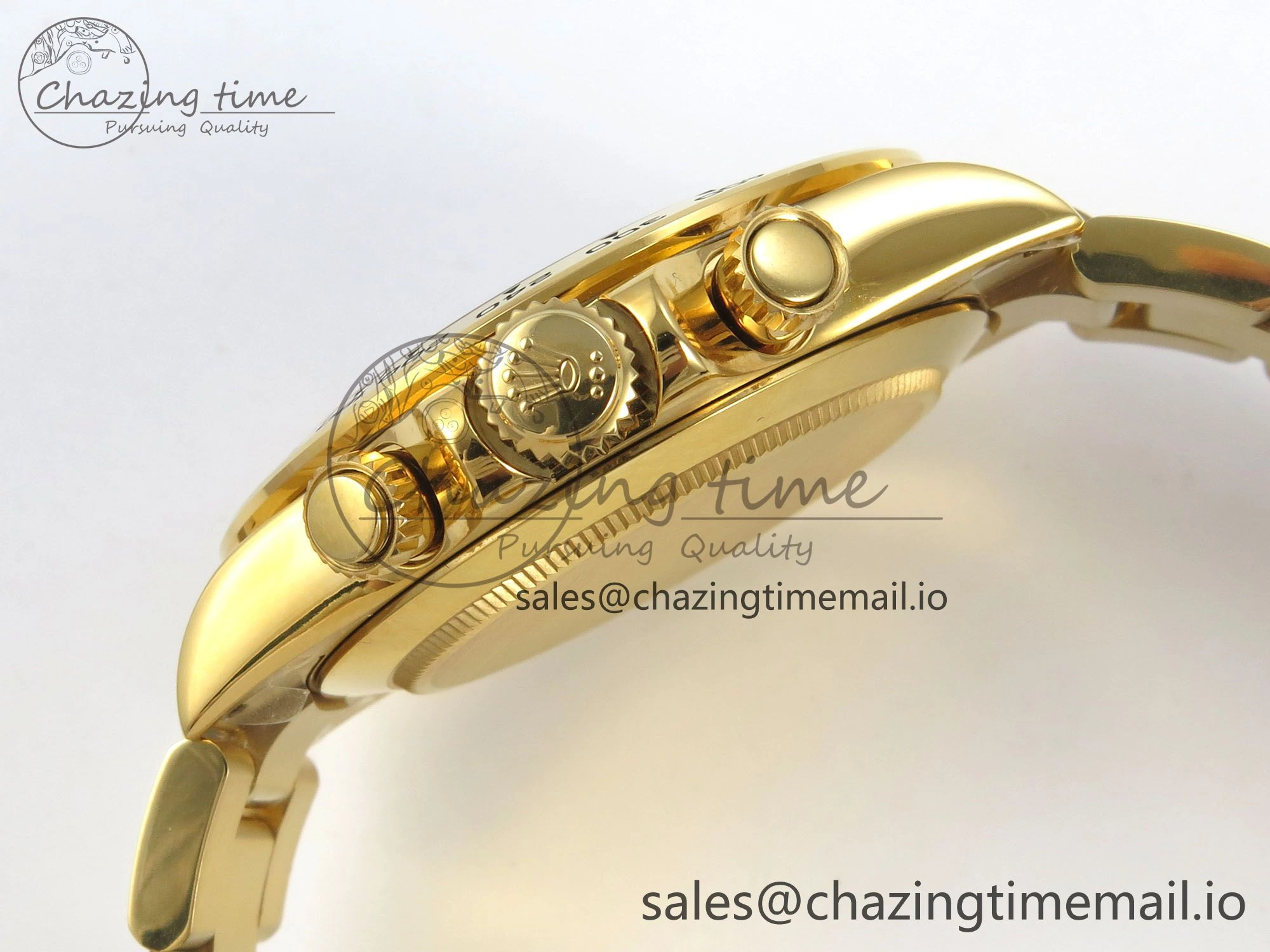 Daytona 116508 YG 3CF 1:1 Best Edition YG Bezel Meteorite Dial on YG Bracelet SH4130 V2(Mod Version)