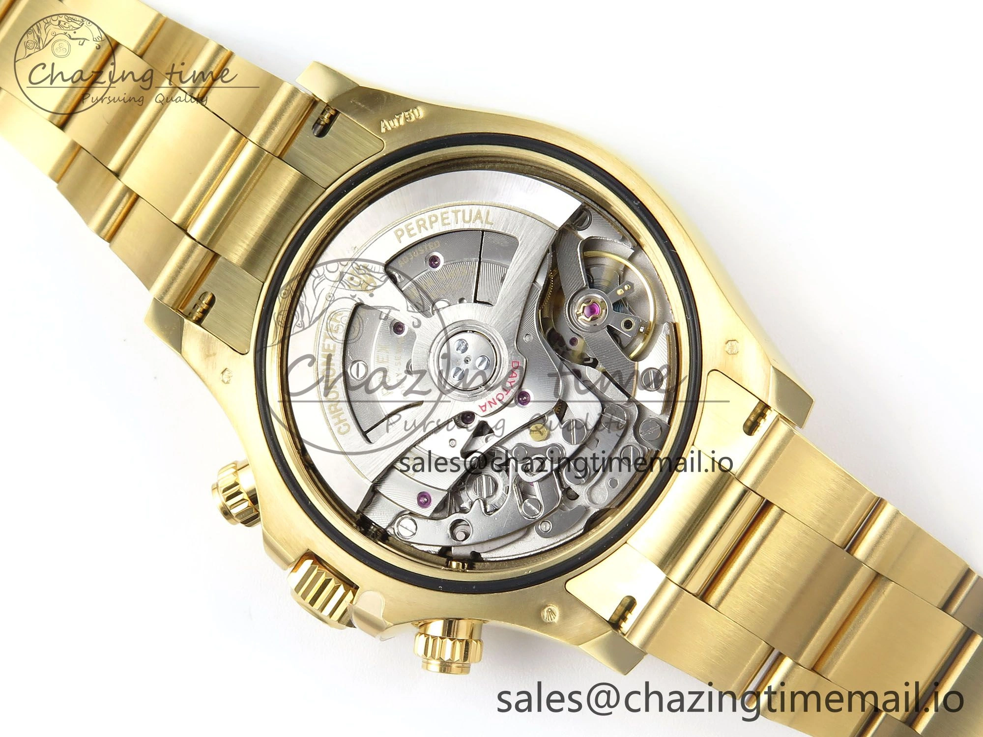 Daytona 116508 YG EWEF 1:1 Best Edition 904L Steel YG Bezel Green Dial on YG Bracelet SH4131