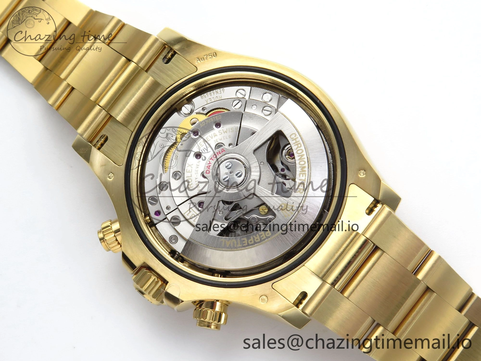 Daytona 116508 YG EWEF 1:1 Best Edition 904L Steel YG Bezel Green Dial on YG Bracelet SH4131
