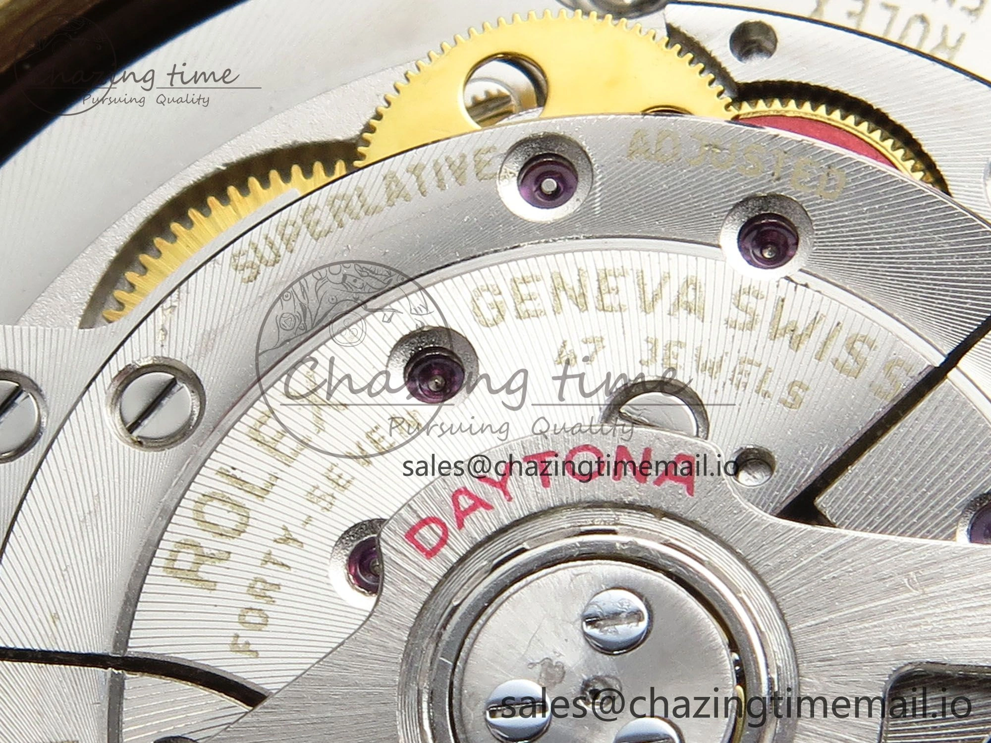 Daytona 116508 YG EWEF 1:1 Best Edition 904L Steel YG Bezel Green Dial on YG Bracelet SH4131