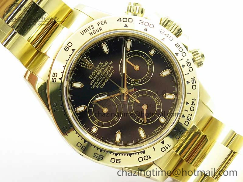 Daytona 116508 YG Noob 1:1 Best Edition 904L SS Case and Bracelet Black Dial SA4130 V3