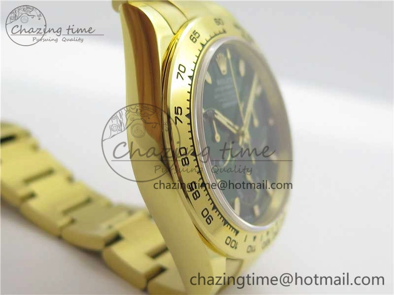 Daytona 116508 YG Noob 1:1 Best Edition 904L SS Case and Bracelet Green Dial SA4130 V3