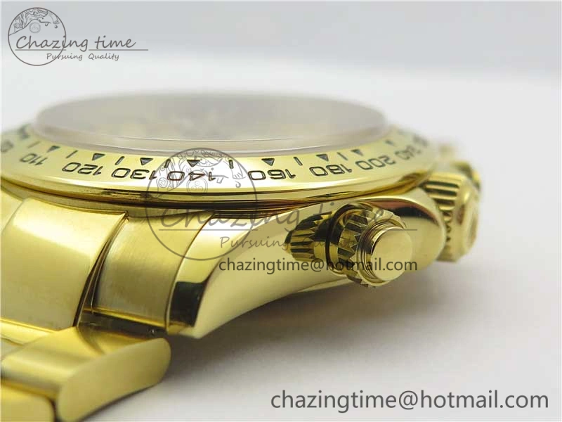 Daytona 116508 YG Noob 1:1 Best Edition 904L SS Case and Bracelet Yellow Gold Dial SA4130 V3