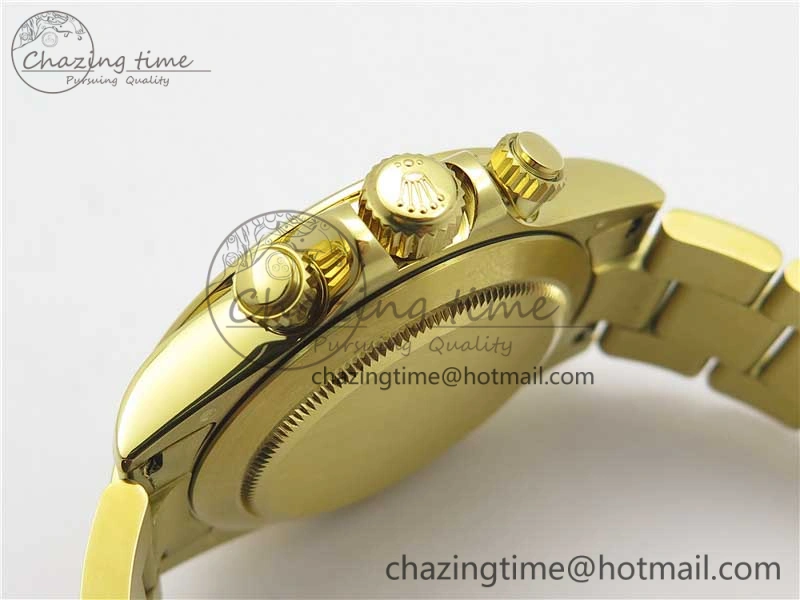 Daytona 116508 YG Noob 1:1 Best Edition 904L SS Case and Bracelet Yellow Gold Dial SA4130 V3