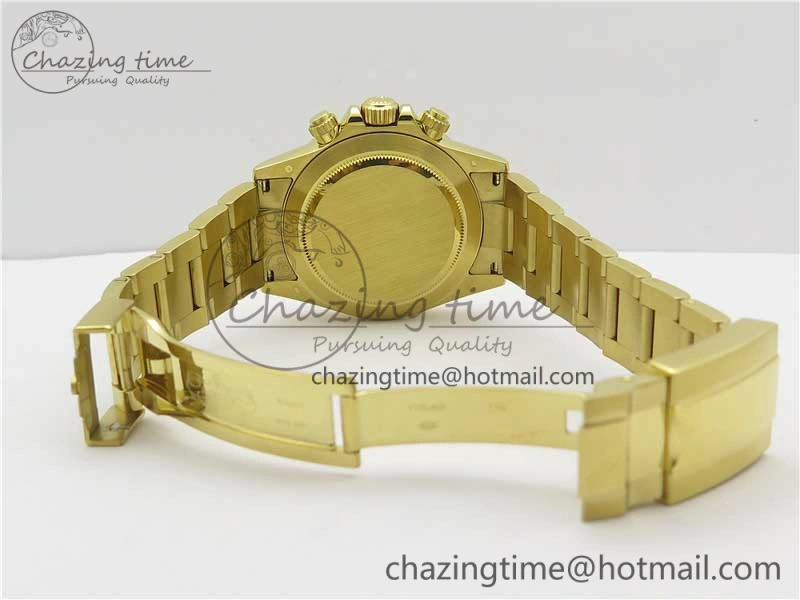 Daytona 116508 YG Noob 1:1 Best Edition 904L SS Case and Bracelet Yellow Gold Dial SA4130 V3