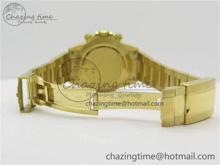 Daytona 116508 YG Noob 1:1 Best Edition 904L SS Case and Bracelet Yellow Gold Dial SA4130 V3