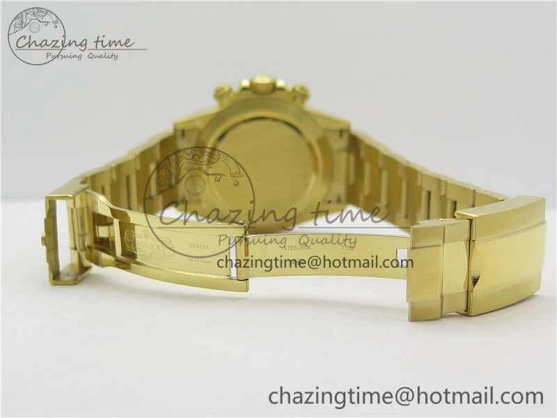 Daytona 116508 YG Noob 1:1 Best Edition 904L SS Case and Bracelet Yellow Gold Dial SA4130 V3