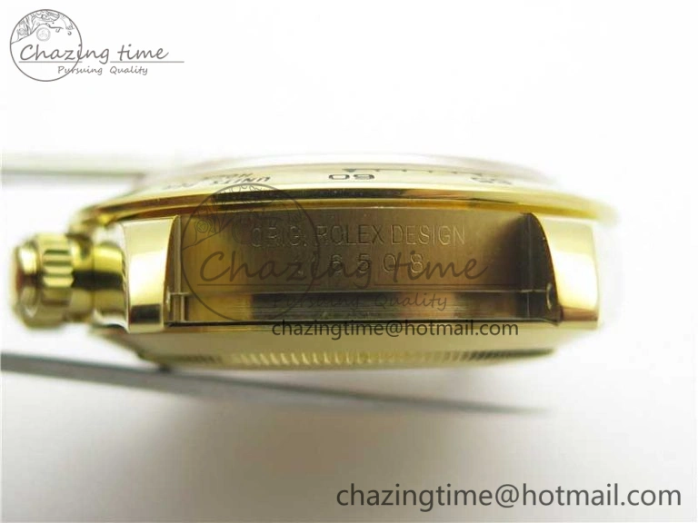 Daytona 116508 YG Noob 1:1 Best Edition 904L SS Case and Bracelet Yellow Gold Dial SA4130 V3