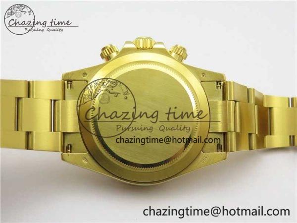 Daytona 116508 YG Noob 1:1 Best Edition 904L YG Case and Bracelet Black Crystal Dial SA4130