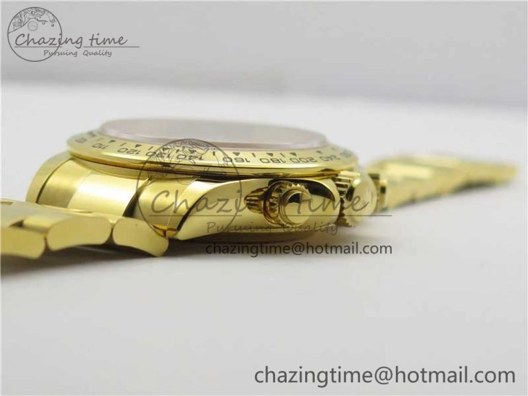 Daytona 116508 YG Noob 1:1 Best Edition 904L YG Case and Bracelet White Dial SA4130 V3