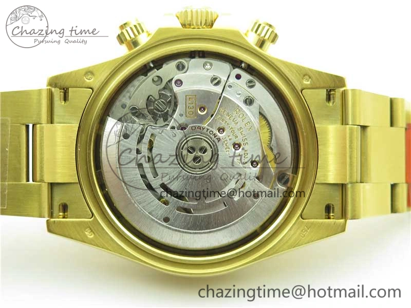Daytona 116508 YG Noob 1:1 Best Edition 904L YG Case and Bracelet White Dial SA4130 V3
