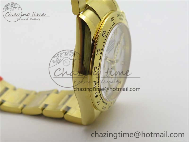 Daytona 116508 YG Noob 1:1 Best Edition 904L YG Case and Bracelet White Dial SA4130 V3