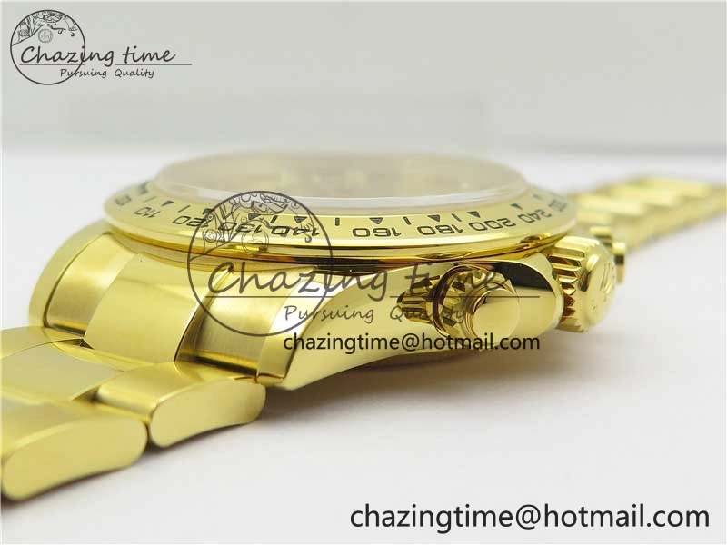 Daytona 116508 YG Noob 1:1 Best Edition 904L YG Case and Bracelet YG Crystal Dial SA4130