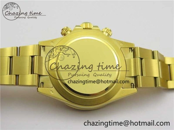 Daytona 116508 YG Noob 1:1 Best Edition 904L YG Case and Bracelet YG Crystal Dial SA4130
