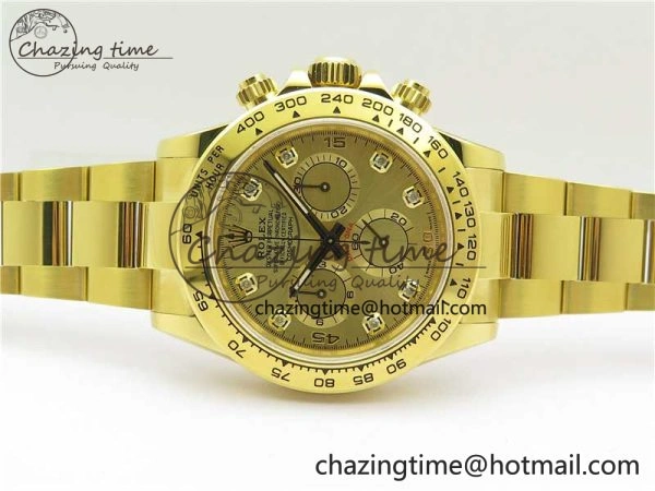 Daytona 116508 YG Noob 1:1 Best Edition 904L YG Case and Bracelet YG Crystal Dial SA4130