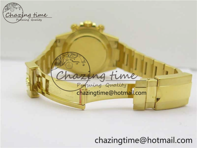 Daytona 116508 YG Noob 1:1 Best Edition 904L YG Case and Bracelet YG Crystal Dial SA4130